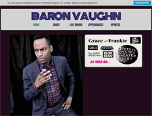 Tablet Screenshot of baronvaughn.com